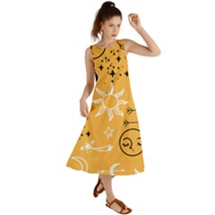 Pattern Mystic Color2 Summer Maxi Dress