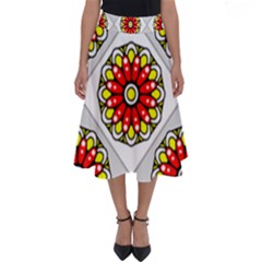 Mandala Modern Forme Geometrique Perfect Length Midi Skirt