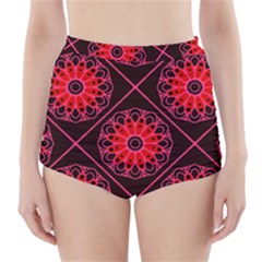 Mandala Colore Abstraite High-waisted Bikini Bottoms by byali