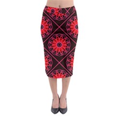 Mandala Colore Abstraite Midi Pencil Skirt by byali