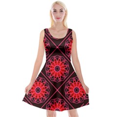 Mandala Colore Abstraite Reversible Velvet Sleeveless Dress by byali