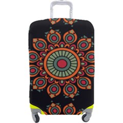 Colored Mandala Dark 2 Luggage Cover (large) by byali