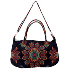 Colored Mandala Dark 2 Removal Strap Handbag by byali