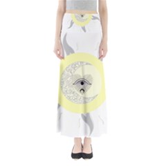 Soleil-lune-oeil Full Length Maxi Skirt by byali