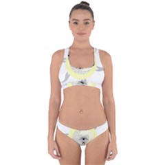 Soleil-lune-oeil Cross Back Hipster Bikini Set by byali