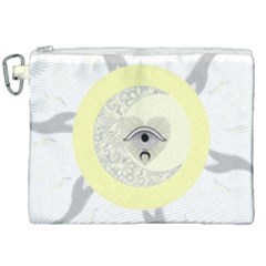 Soleil-lune-oeil Canvas Cosmetic Bag (xxl)