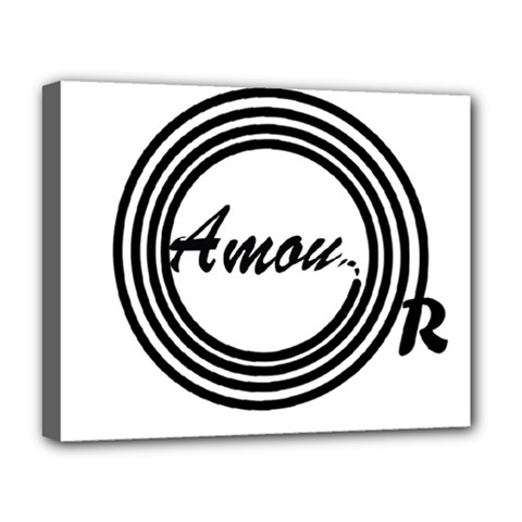 Amour Deluxe Canvas 20  X 16  (stretched) by WELCOMEshop