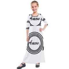 AMOUR Kids  Quarter Sleeve Maxi Dress