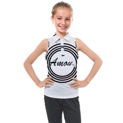 AMOUR Kids  Sleeveless Polo Tee