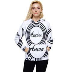 AMOUR Women s Lightweight Drawstring Hoodie