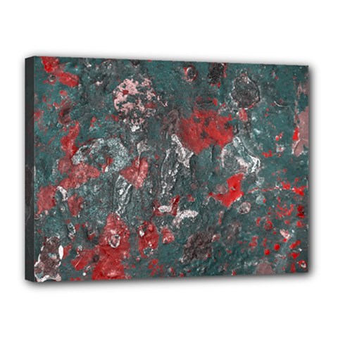 Multicolored Surface Texture Print Canvas 16  X 12  (stretched)