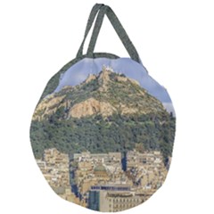 Atenas Aerial View Cityscape Photo Giant Round Zipper Tote by dflcprintsclothing