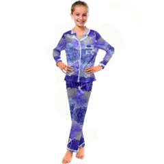 Underwater Vibes Kid s Satin Long Sleeve Pajamas Set