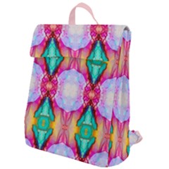Colorful Abstract Painting E Flap Top Backpack