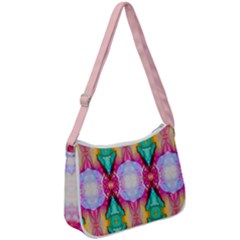 Colorful Abstract Painting E Zip Up Shoulder Bag by gloriasanchez