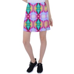 Colorful Abstract Painting E Tennis Skirt