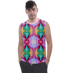 Colorful Abstract Painting E Men s Regular Tank Top