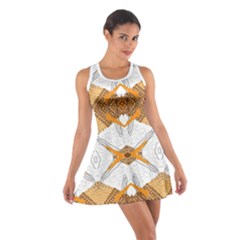 Abstract African Pattern Cotton Racerback Dress