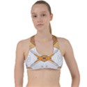 Abstract African Pattern Criss Cross Racerback Sports Bra View1