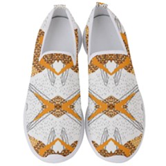 Abstract African Pattern Men s Slip On Sneakers by gloriasanchez