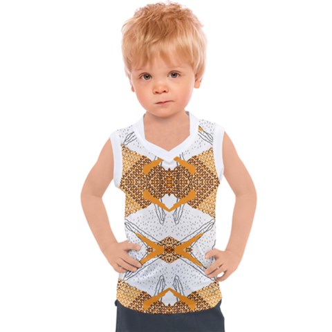 Abstract African Pattern Kids  Sport Tank Top by gloriasanchez