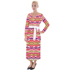 Earth Boho Print Velvet Maxi Wrap Dress by gloriasanchez