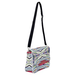 Bohemian Colorful Pattern B Shoulder Bag With Back Zipper by gloriasanchez