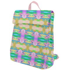 Colorful Neon Pattern  Flap Top Backpack by gloriasanchez