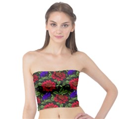 Spanish Passion Floral Pattern Tube Top