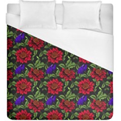 Spanish Passion Floral Pattern Duvet Cover (king Size) by gloriasanchez