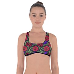 Spanish Passion Floral Pattern Got No Strings Sports Bra by gloriasanchez