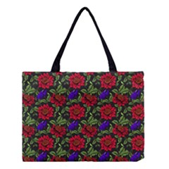 Spanish Passion Floral Pattern Medium Tote Bag