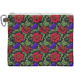 Spanish Passion Floral Pattern Canvas Cosmetic Bag (xxxl)