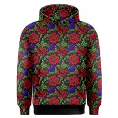 Spanish Passion Floral Pattern Men s Overhead Hoodie