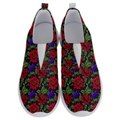 Spanish Passion Floral Pattern No Lace Lightweight Shoes