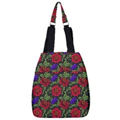 Spanish Passion Floral Pattern Center Zip Backpack