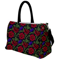 Spanish Passion Floral Pattern Duffel Travel Bag