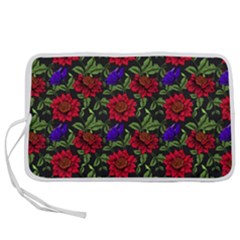 Spanish Passion Floral Pattern Pen Storage Case (L)