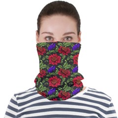 Spanish Passion Floral Pattern Face Seamless Bandana (Adult)