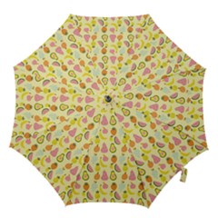 Tropical Fruits Pattern  Hook Handle Umbrellas (medium) by gloriasanchez