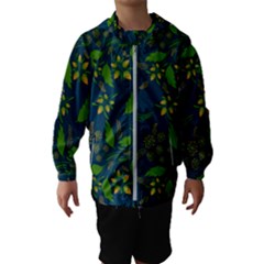 Folk Floral Art Pattern  Flowers Abstract Surface Design  Seamless Pattern Kids  Hooded Windbreaker by Eskimos