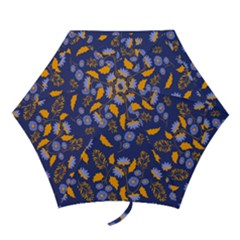 Folk Floral Art Pattern  Flowers Abstract Surface Design  Seamless Pattern Mini Folding Umbrellas by Eskimos