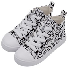 Squiggles Kids  Mid-top Canvas Sneakers by SychEva