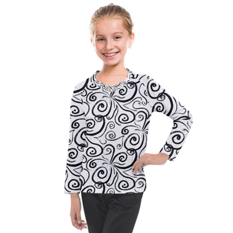 Squiggles Kids  Long Mesh Tee by SychEva