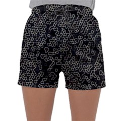 Neon Geometric Pattern Design Sleepwear Shorts by dflcprintsclothing