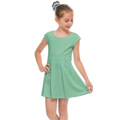 Green Ash Kids  Cap Sleeve Dress by retrotoomoderndesigns