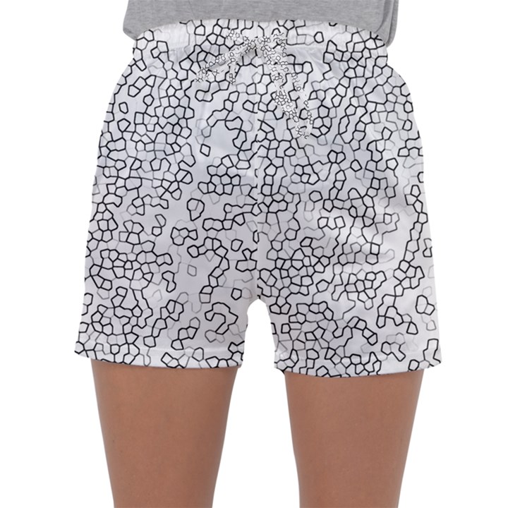 Neon Geometric Pattern Design 2 Sleepwear Shorts
