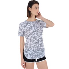 Neon Geometric Pattern Design 2 Perpetual Short Sleeve T-shirt by dflcprintsclothing