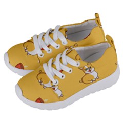 Corgi And Coffee Kids  Lightweight Sports Shoes by Bigfootshirtshop