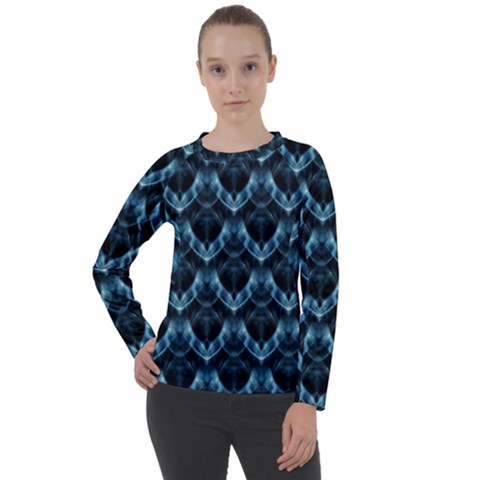 Mermaid Scales Women s Long Sleeve Raglan Tee by MRNStudios